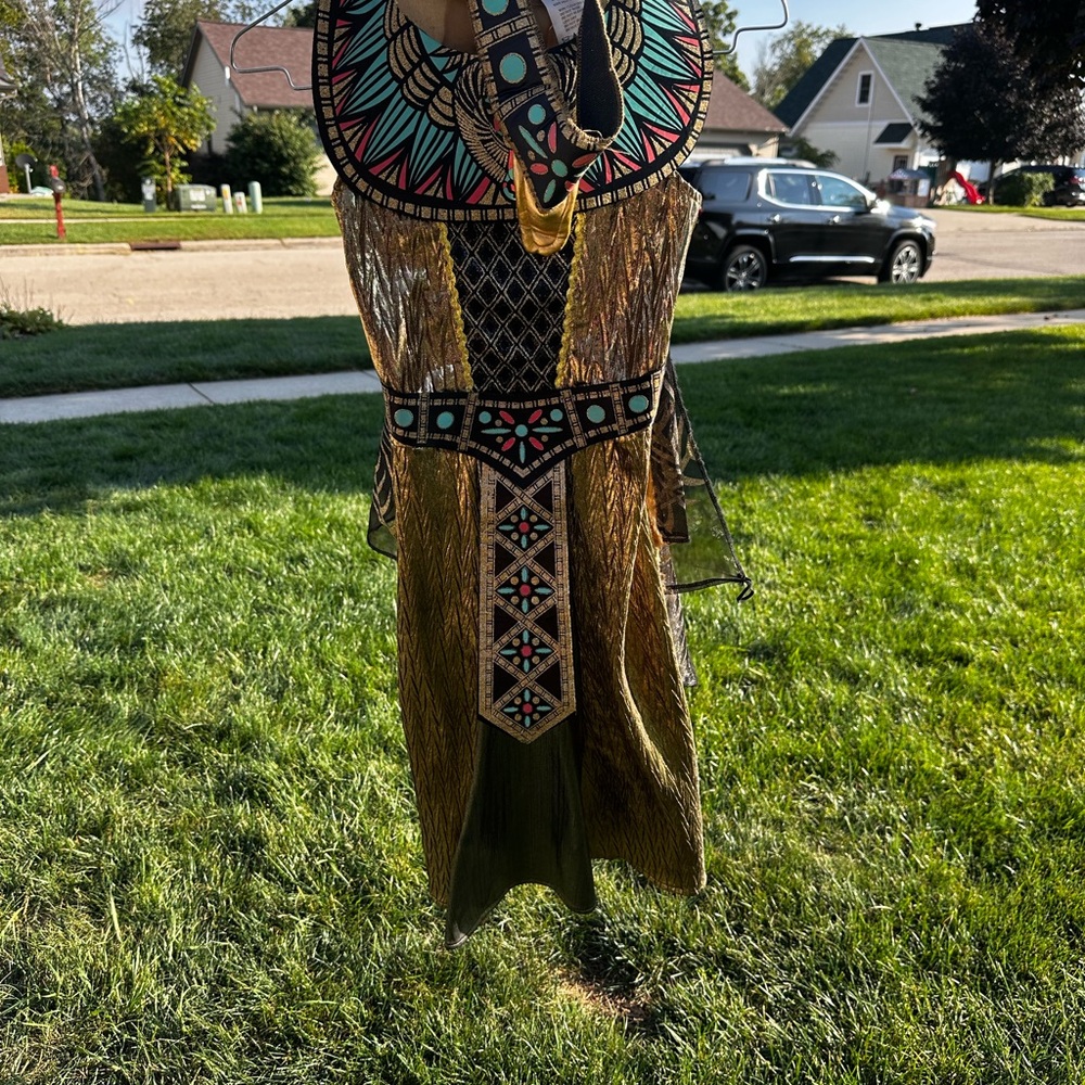 Gold and Multicolor Egyptian Costume